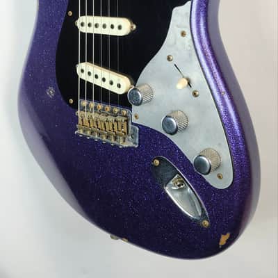 Fender Custom Shop Limited Edition Poblano II Strat Relic, Purple Sparkle, W/HSC image 7
