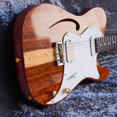 GB Liuteria Traditional Tele semi hollow kiaat image 15