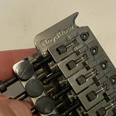 2000's Schaller Original Made in Germany Cosmo/Black Chrome Floyd Rose Electric Guitar Tremolo Bridge & Arm Set image 23