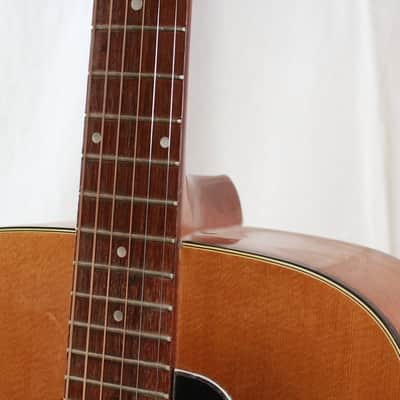 Project Repair 1970's Ventura V6 Square Shoulder Dreadnought Acoustic Guitar w/ Case image 6