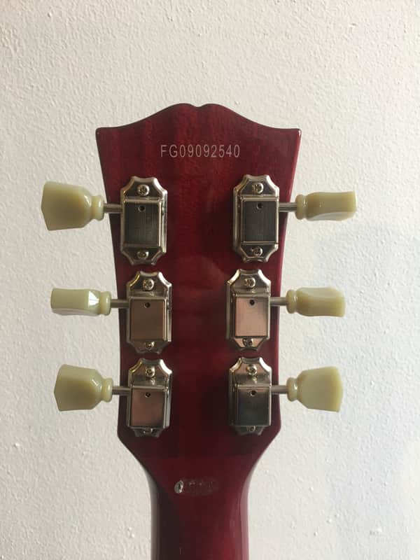 Burny Super Grade SG Cherry Left Handed | Reverb