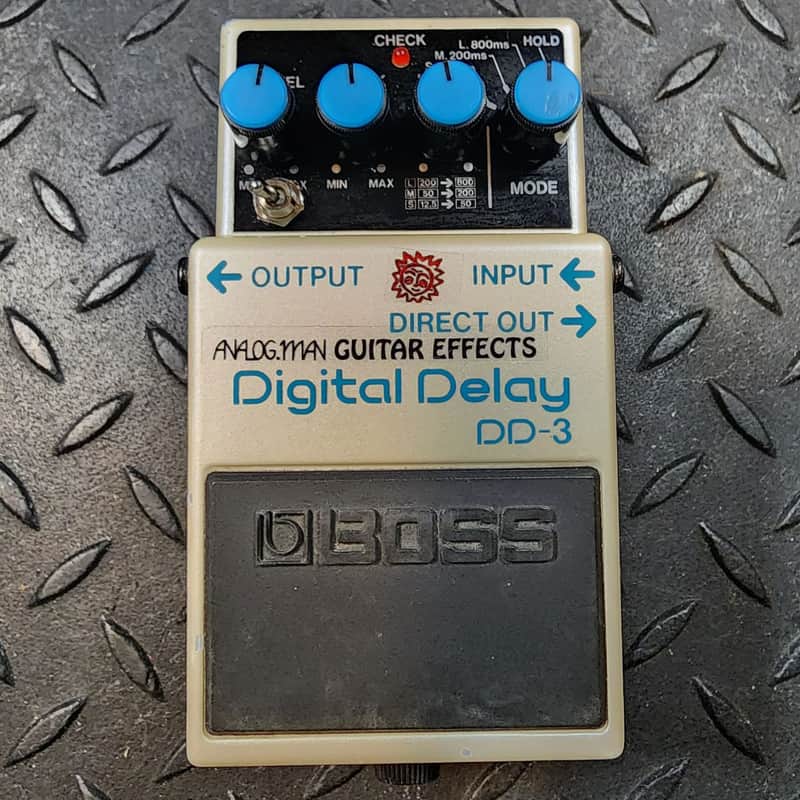 Boss DD-3 Digital Delay with Analogman High Cut Mod 3 Way Toggle Modded image 1