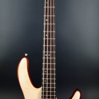 Cort A4 Plus FMMH OPN Artisan Series Figured Maple/Mahogany 4-String Bass - Open Pore Natural image 3