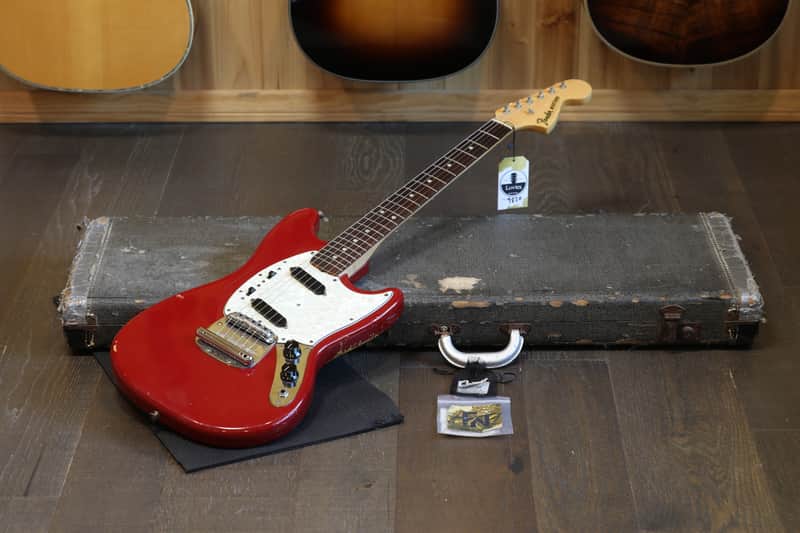Vintage! 1966 Fender Mustang Electric Guitar Dakota Red + OHSC image 1