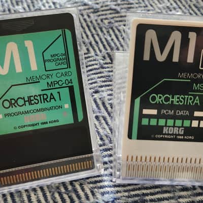 Korg MPC-04 & MSC-04 M1 Orchestra 1 Expansion PMC Card Set for Korg M1/M1R 1988 Japan
