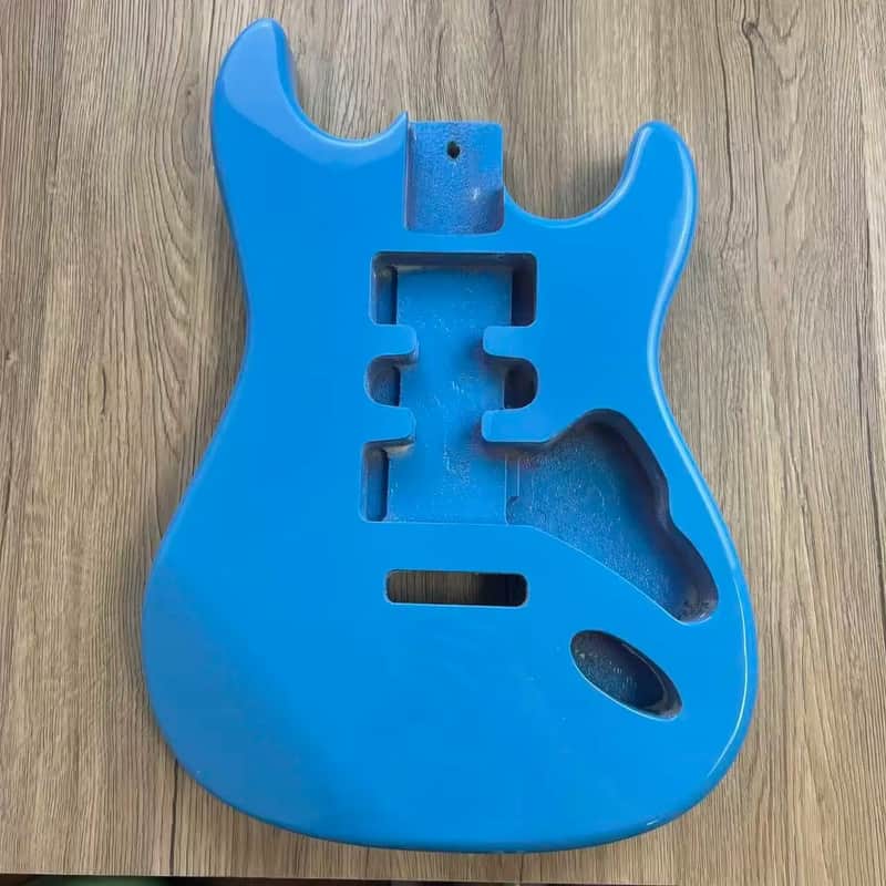 Blue Poplar Strat Style Guitar Body DIY Project image 1