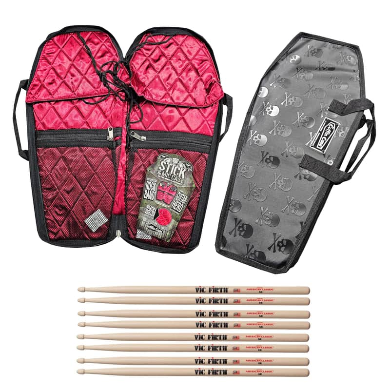 Vic Firth 5B Drum Sticks Hickory 4 Pairs With Coffin Stick Case Offer! image 1