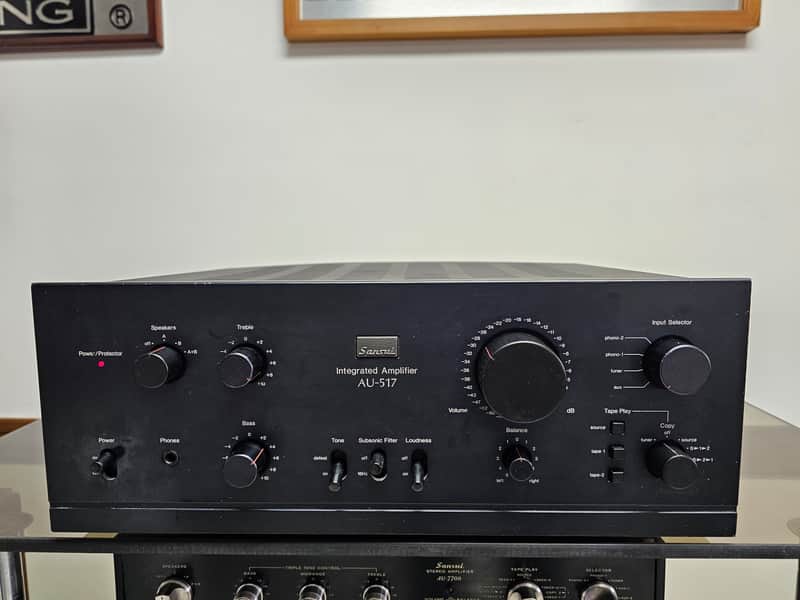 Sansui AU-517 Stereo Amplifier Serviced Operational