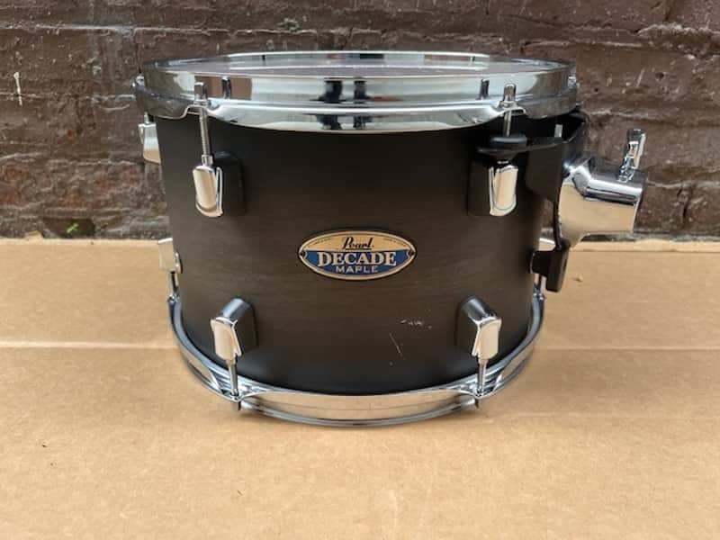 Pearl Decade Maple 12"x8" Rack Tom - Satin Black Burst image 1