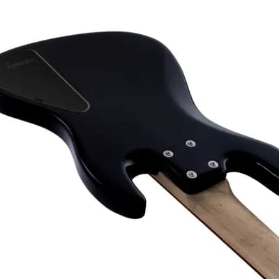 Sadowsky MetroExpress 21-Fret Vintage J/J Bass, Morado Fingerboard, Fretless, Lefthand, 5-String - Solid Black High Polish image 6