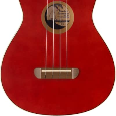 Fender Avalon Tenor Ukulele, Walnut Fingerboard, Cherry image 1