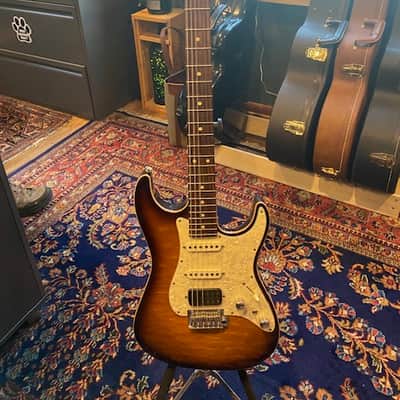 Tom Anderson Drop Top Classic 2017 - Tobacco burst with binding image 1