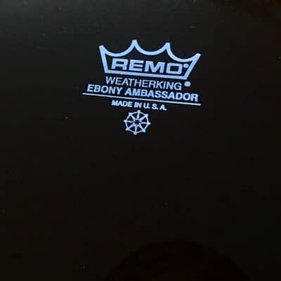 3 Remo Weatherking Ambassador EBONY 20/16/12 BASS TOMS Drum Heads Drums Lot USA image 8