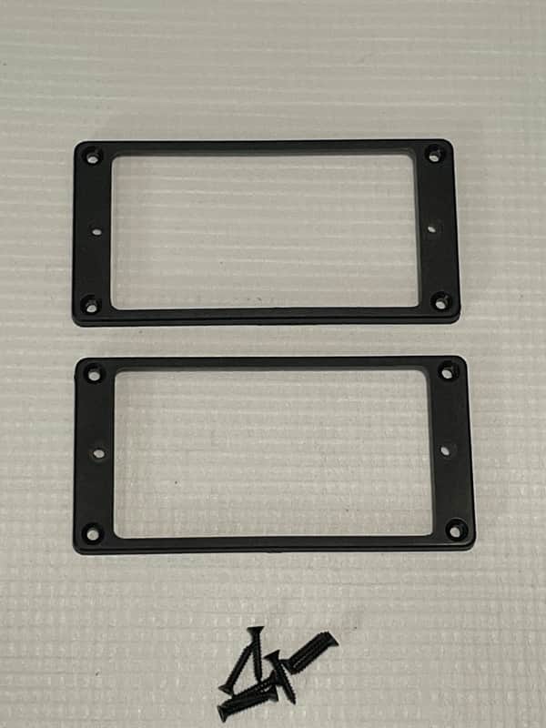 2008-09 USA Charvel San Dimas Guitar Factory Flat Black Humbucker Pickup Mounting Ring Set image 1