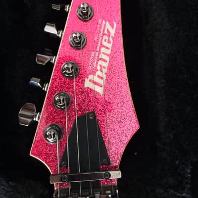 Ibanez J Custom SHOP - RG ARC 1997 - Pink champagne powder glitter. RARE FIND! image 4