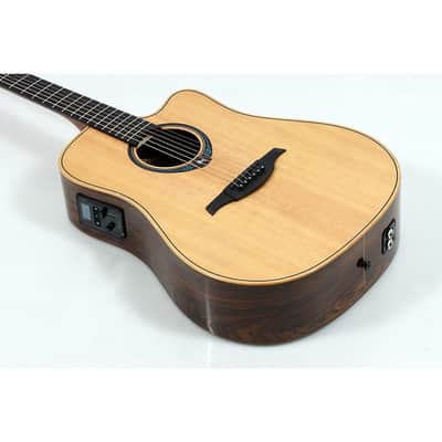 Lag Guitars Tramontane HyVibe THV30DCE Dreadnought Acoustic-Electric Smart Guitar Regular Natural image 3