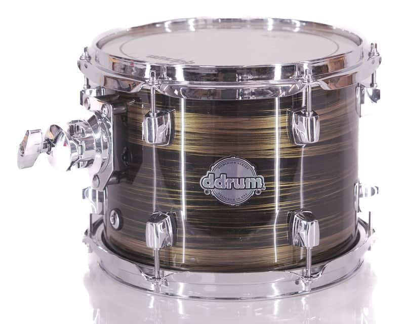 ddrum Dominion Series Birch 10 x 8'' Rack Tom Drum - Brushed Olive Metallic image 1