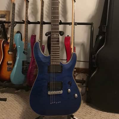 Schecter C-1 Platinum Diamond Series Electric Guitar MIK Midnight Blue Satin MINT! image 17