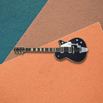 Gretsch G6128T-53 Vintage Select '53 Duo Jet 6-String Electric Guitar - Right-Handed (Black) Bundle with Gretsch G9500 Jim Dandy Acoustic Guitar (Frontier Stain) image 7