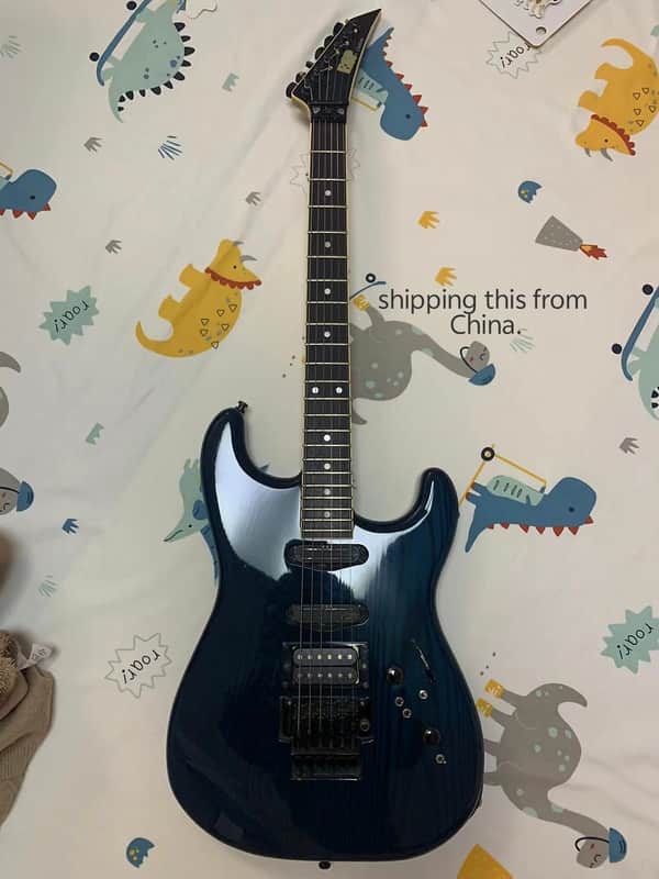 ESP mirage custom 1987 - blue image 1