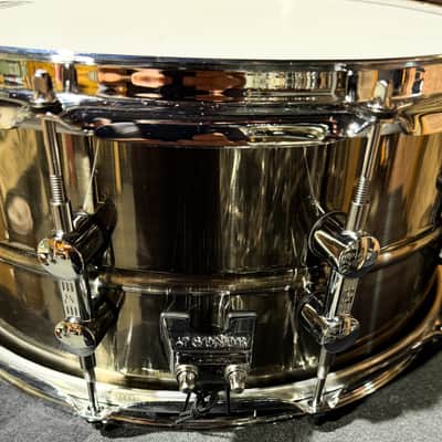 Sonor Kompressor 14x6.5" Brass Snare Drum 2023 - Present - Black Nickel image 5
