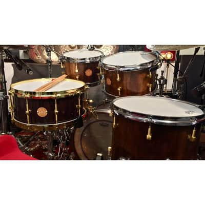 Antonio Drums True Solid Walnut Drum Set - 10x7 / 14x12 / 20x14 image 13