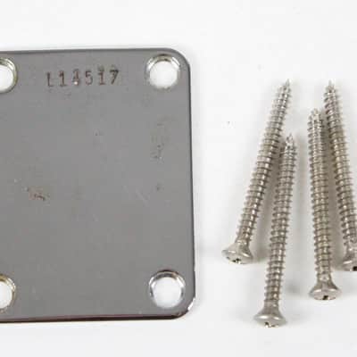 RARE 1963 Vintage Fender Jaguar/Jazzmaster/Stratocaster/Telecaster Neck Plate USA 1960s L-Series Pre-CBS image 1