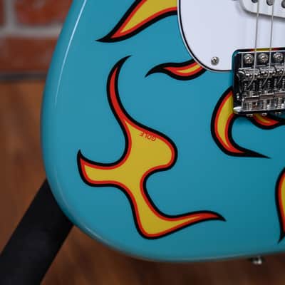 Fender Limited Edition Tyler The Creator Signature Stratocaster Golf Le Fleur Artwork 2019 w/Gigbag image 11