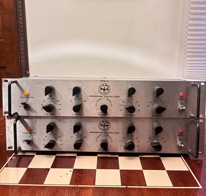 Original vintage Lang PEQ-2 sequential serial # pair serviced plug and play with pigtails image 1