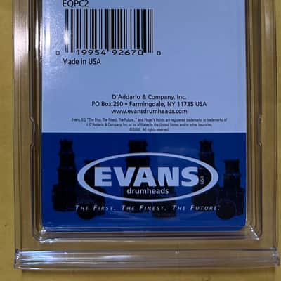 Evans EQPC2 EQ Clear Plastic Double Pedal Patch - Clear (2) image 3