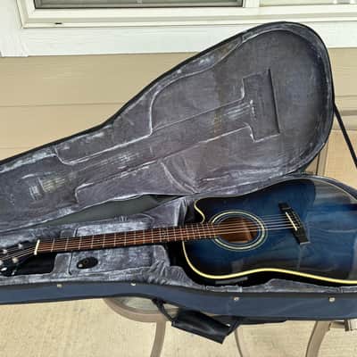 Alvarez Fusion Acoustic-Electric Guitar 2010s - Blue Burst image 2
