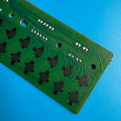 CASIO WK-1800 Keyboard Part: Key Contact Circuit Board PCB [JCM763T-KY1M] image 3