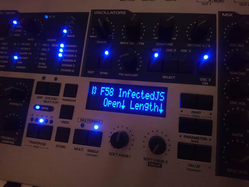 LUX PMVA LED Display Upgrade - Access Virus A / B / C / KC / indigo / indigo II Custom PMVA Display image 1