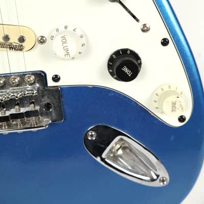 Stratton Blue Body 6-String Electric Guitar w/ Gig Bag Great! image 3