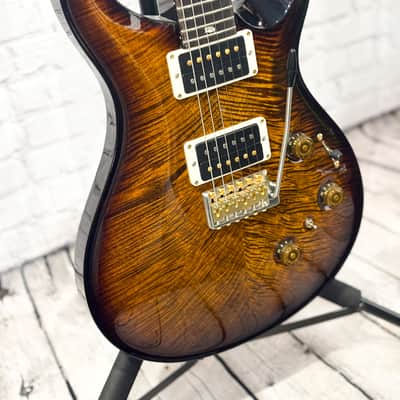 PRS Custom 24 Piezo 10-Top Black Gold Burst 2024 image 5