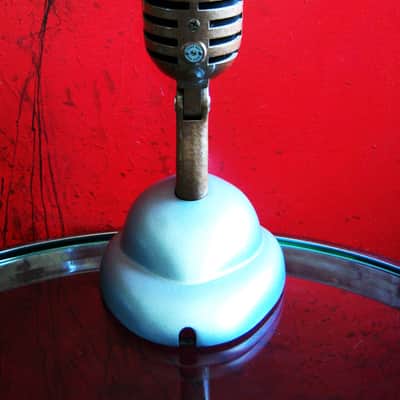 Vintage RARE 1950's Ampro 18502 / E.V 950 crystal microphone w Shure S-36 stand image 10