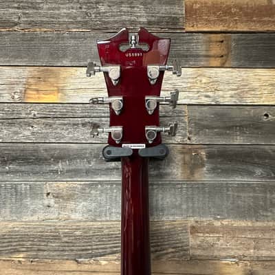D'Angelico Premier DC Semi-Hollow Double Cutaway with Stop-Bar Tailpiece 2024 - Present - Burnt Red? image 2