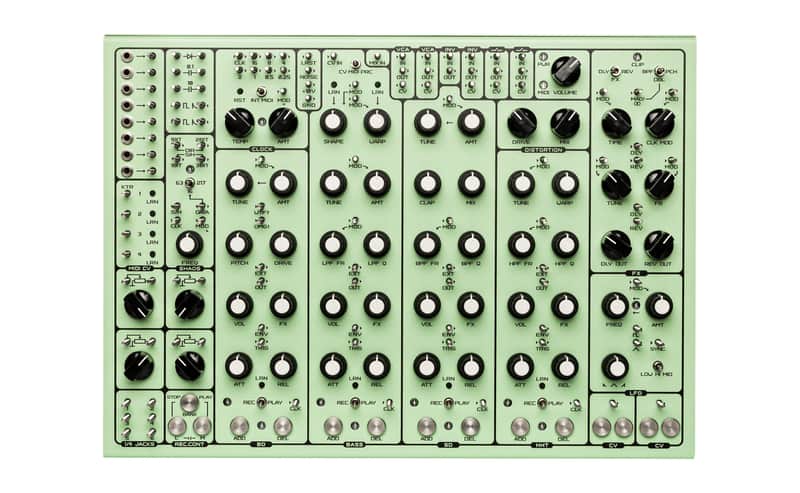 SOMA Laboratory Pulsar-23 Semi-Modular Drum Machine - Screw Version (Mint Green) image 1