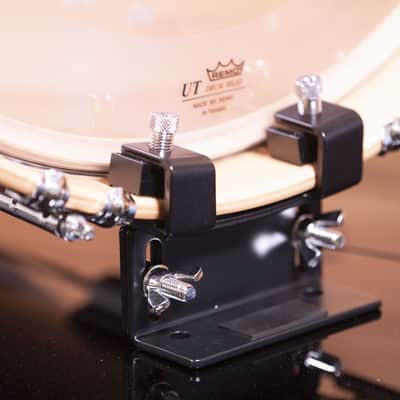 TOWER “TOWERWOOD” 3-PIECE DRUM KIT SATIN RED MAHOGANY WITH NATURAL WOOD HOOPS image 4