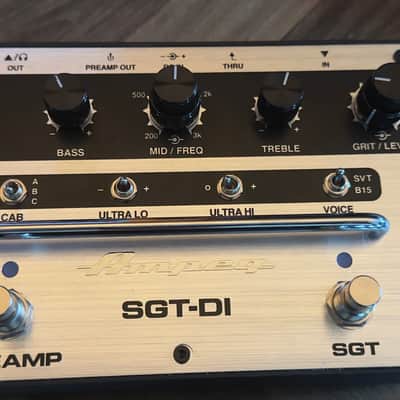 Ampeg SGT-DI Bass Preamp / DI 2023 - Present - Silver / Black image 2