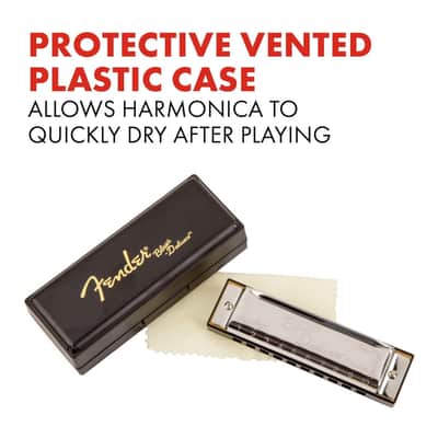 Fender Blues Deluxe Harmonica 7 Pack with Case (Keys C, G, A, D, F, E, B Flat) image 4