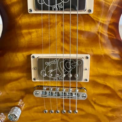 Left Handed Carvin CS6 California Single Cut Carved Top - Quilted Honey Burst Finish image 5