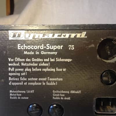 Dynacord Echocord Super 75 Tape Echo and Spring Reverb image 5