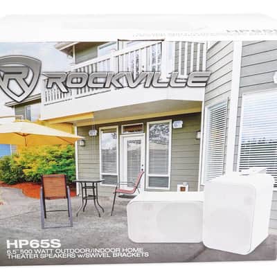 2 Rockville 6.5" 500w Outdoor Speakers+Waterproof Covers For Restaurant/Bar/Cafe image 12