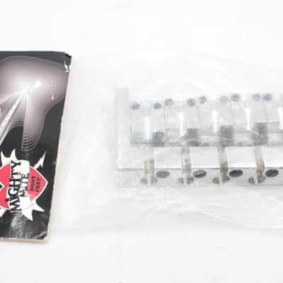 Mighty Mite 5-String High-Mass Bass Guitar Bridge - Chrome, Universal Professional Parts, New in Packaging image 1