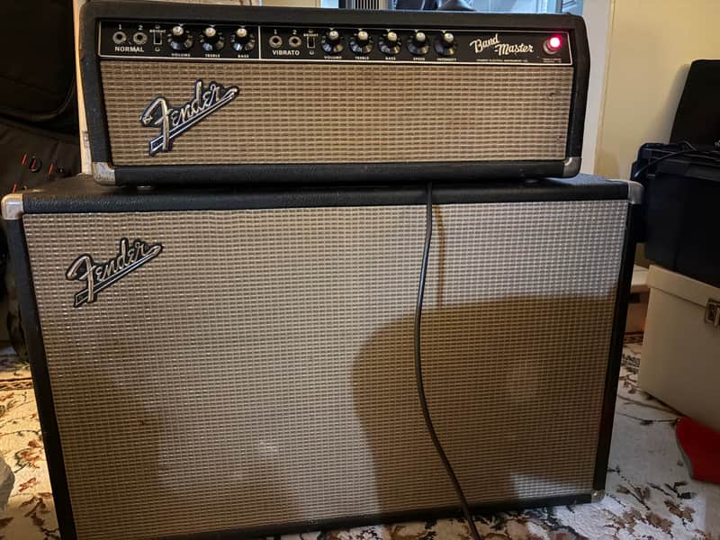 Fender Bandmaster 1965 Blackface head and cabinet combo pre CBS vintage 212 ab763