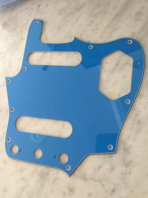 Blue Pickguard For Fender Jaguar, Unique image 1