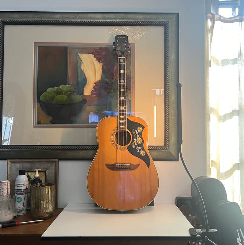 Kawai KF-90 Vintage Acoustic Guitar 60’s-70’s in Sunburst image 1