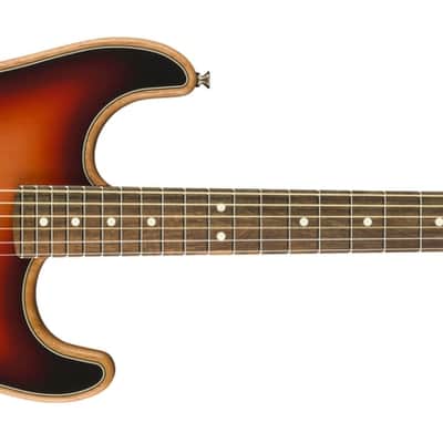 Fender American Acoustasonic Strat, Ebony Fingerboard, 3-Color Sunburst image 2