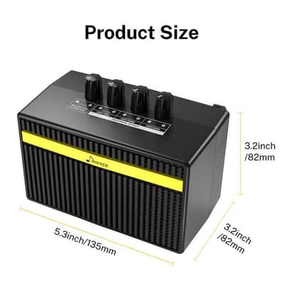 3 Watt Mini Electric Guitar Amplifier Rechargeable Classical Mini Guitar AMP Portable Two Channels image 2